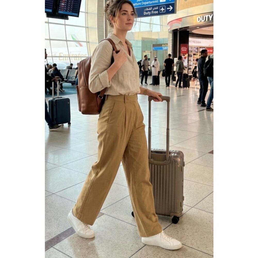 Lululemon High-Rise Wide-Leg Trouser - Khaki - Size 10 - NWOT - Picture 1 of 6